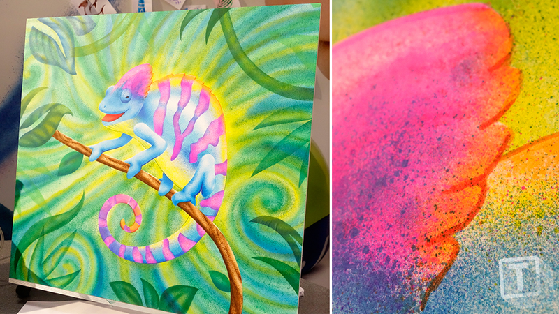 Illustration for article titled Turn Crayola Markers Into Spray Paint Without all Those Nasty Fumes